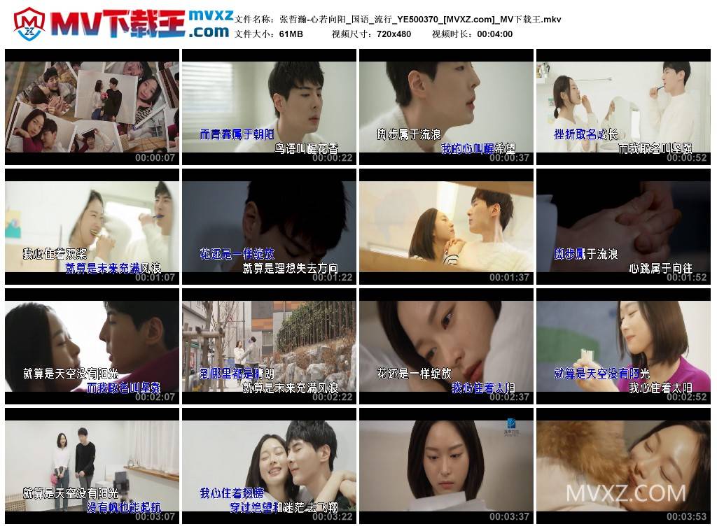 张哲瀚-心若向阳_国语_流行_YE500370